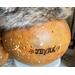 This shows the back of the Christmas gourd. I have engraved his name, Jingle, with a wood-burning pen. 